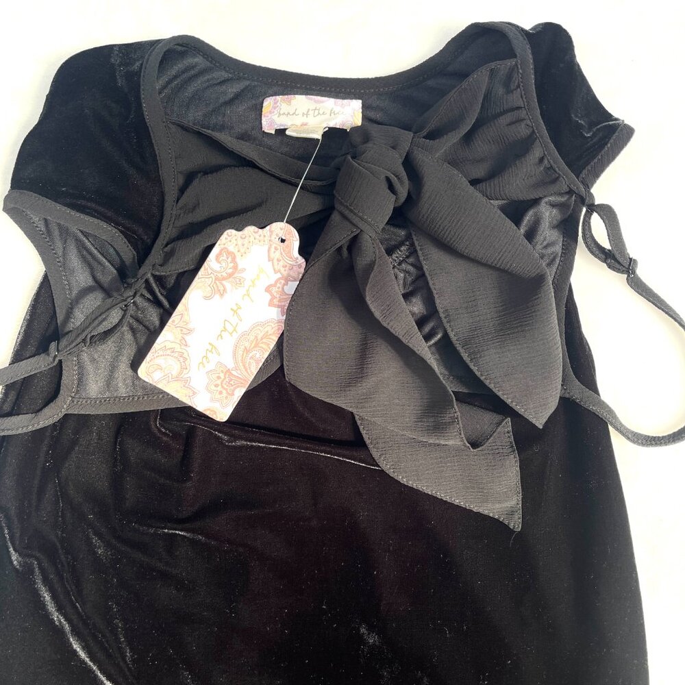 NWT Band Of the Free velour spaghetti strap back tie dress XS/S - Picture 9 of 14